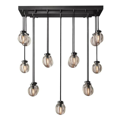 Pearl Rectangle Living Room Chandelier 36"