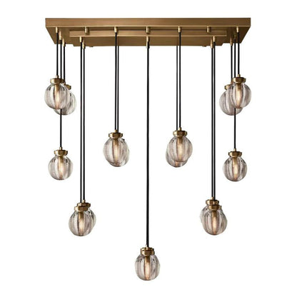 Pearl Rectangle Living Room Chandelier 36"