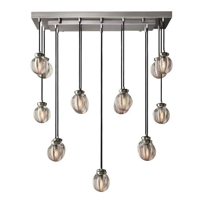 Pearl Rectangle Living Room Chandelier 36"