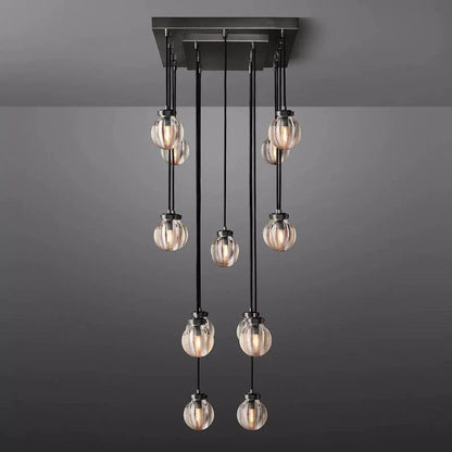 Pearl Rectangle Living Room Chandelier 36"