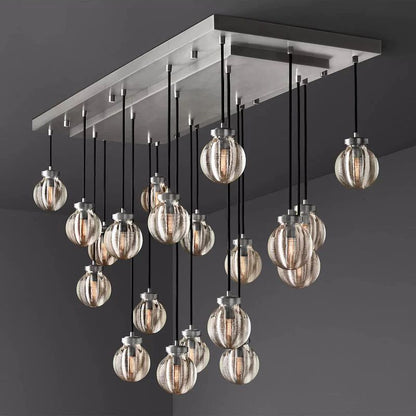 Pearl Rectangle Living Room Chandelier 54"
