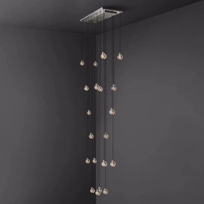 Pearl Rectangle Living Room Chandelier 54"