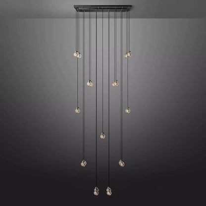 Pearl Rectangle Living Room Chandelier 54"
