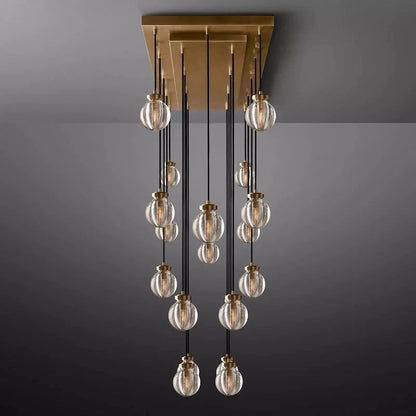 Pearl Rectangle Living Room Chandelier 54"