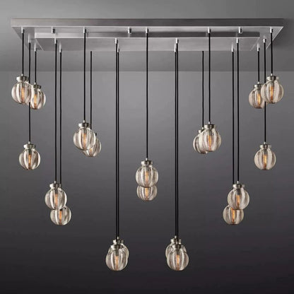 Pearl Rectangle Living Room Chandelier 54"