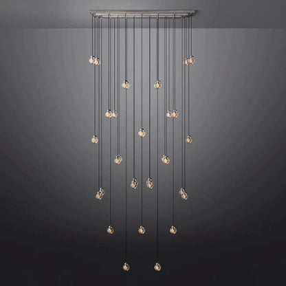 Pearl Rectangle Living Room Chandelier 72"