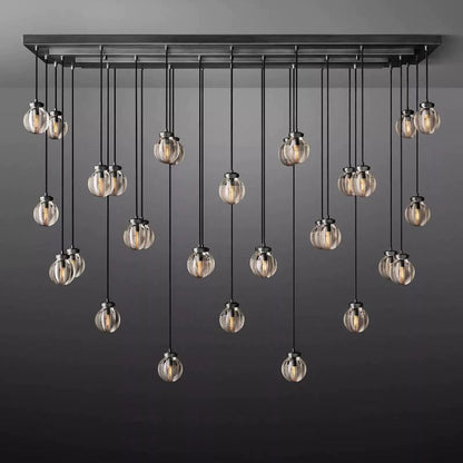 Pearl Rectangle Living Room Chandelier 72"