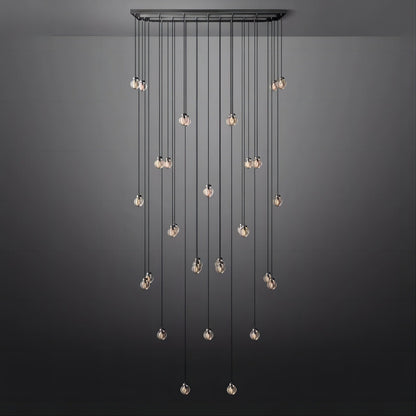 Pearl Rectangle Living Room Chandelier 72"