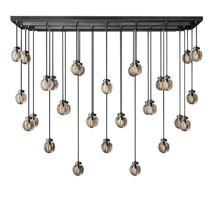 Pearl Rectangle Living Room Chandelier 72"