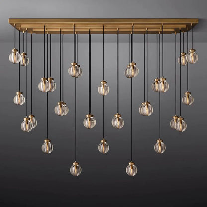 Pearl Rectangle Living Room Chandelier 72"