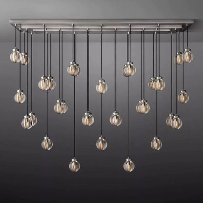 Pearl Rectangle Living Room Chandelier 72"