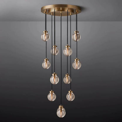 Pearl Round  Bed Room Chandelier 22"