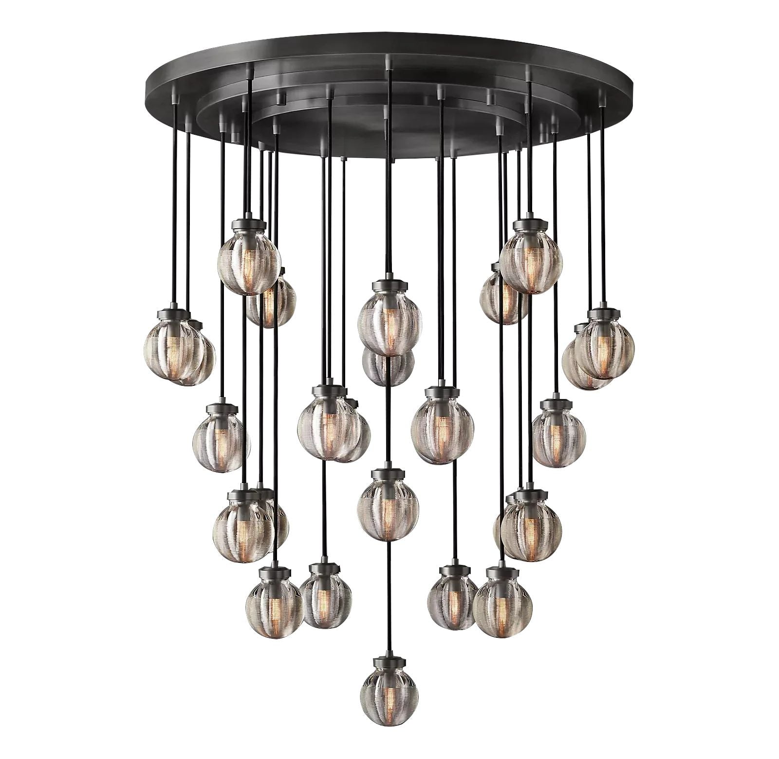Pearl Round  Living Room Chandelier 38"
