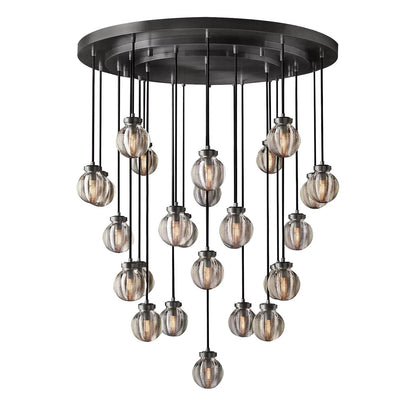 Pearl Round  Living Room Chandelier 38"