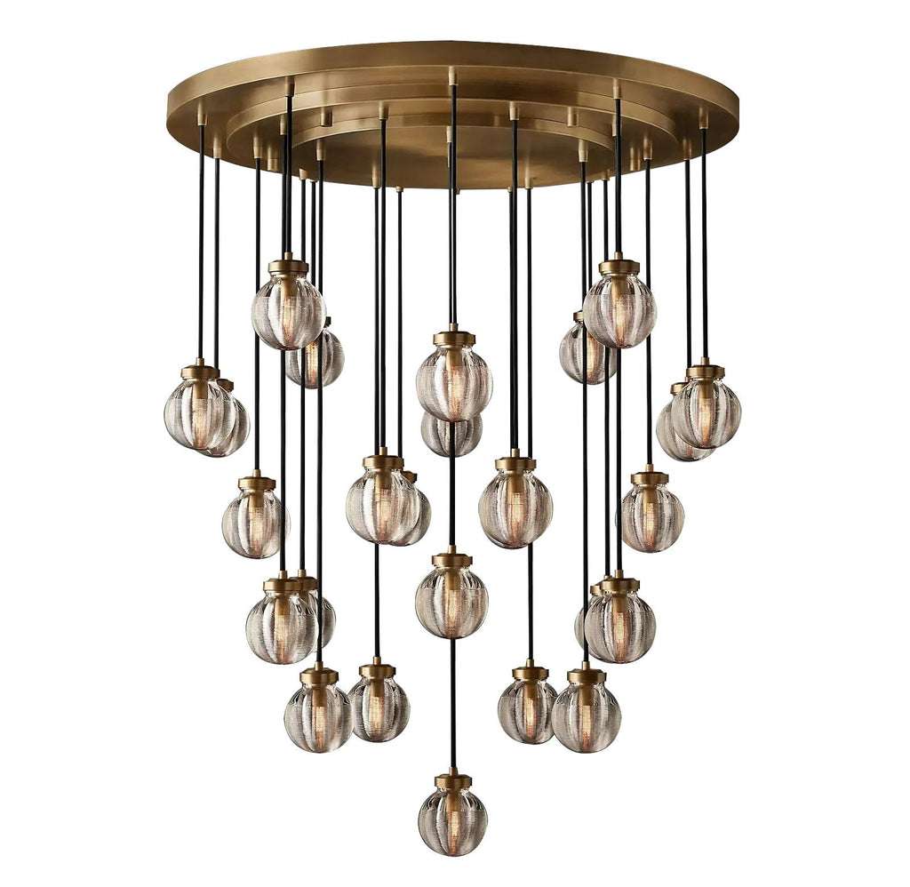 Pearl Round  Living Room Chandelier 38"