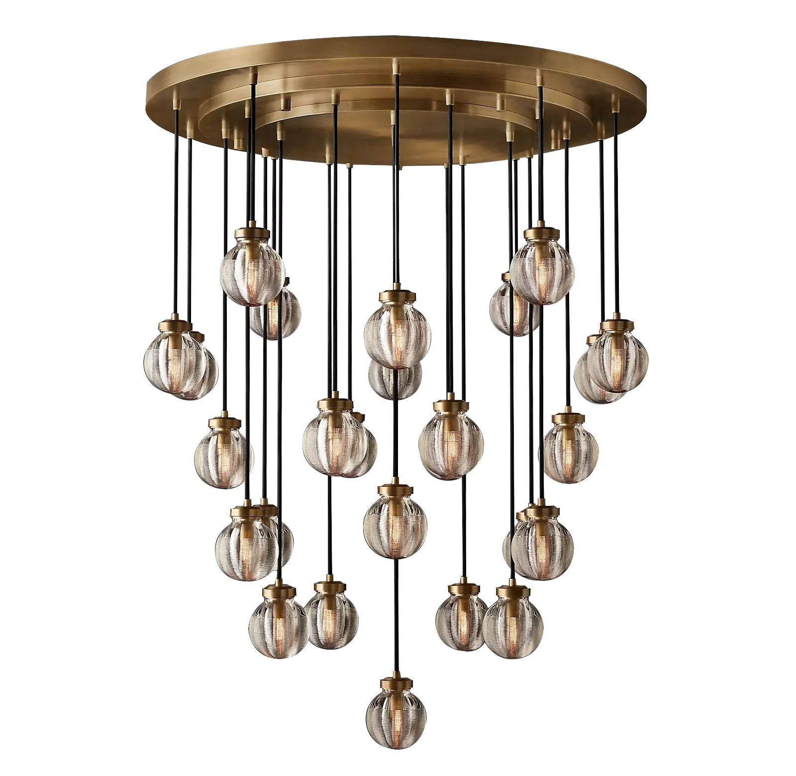 Pearl Round  Living Room Chandelier 38"