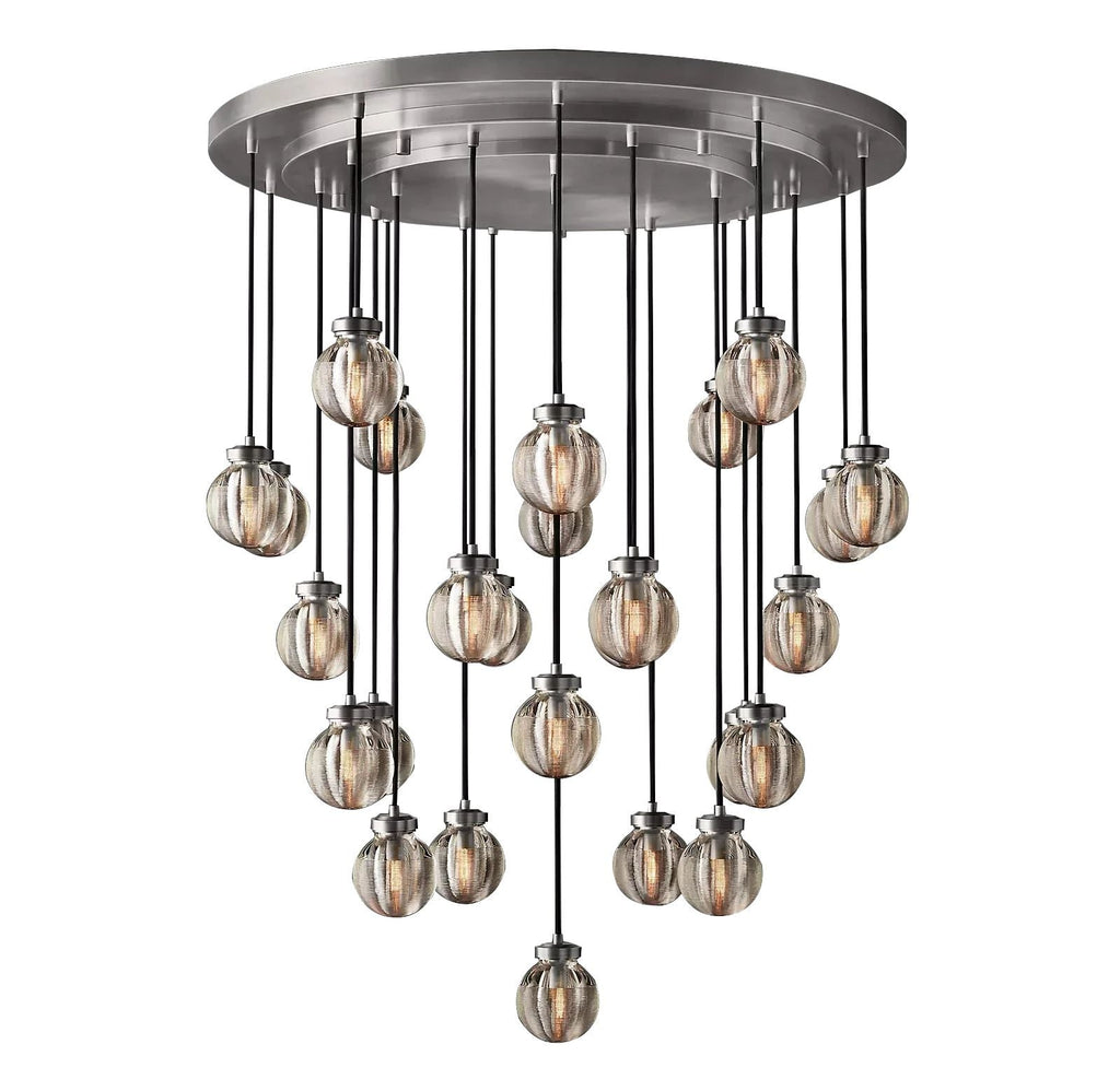 Pearl Round  Living Room Chandelier 38"
