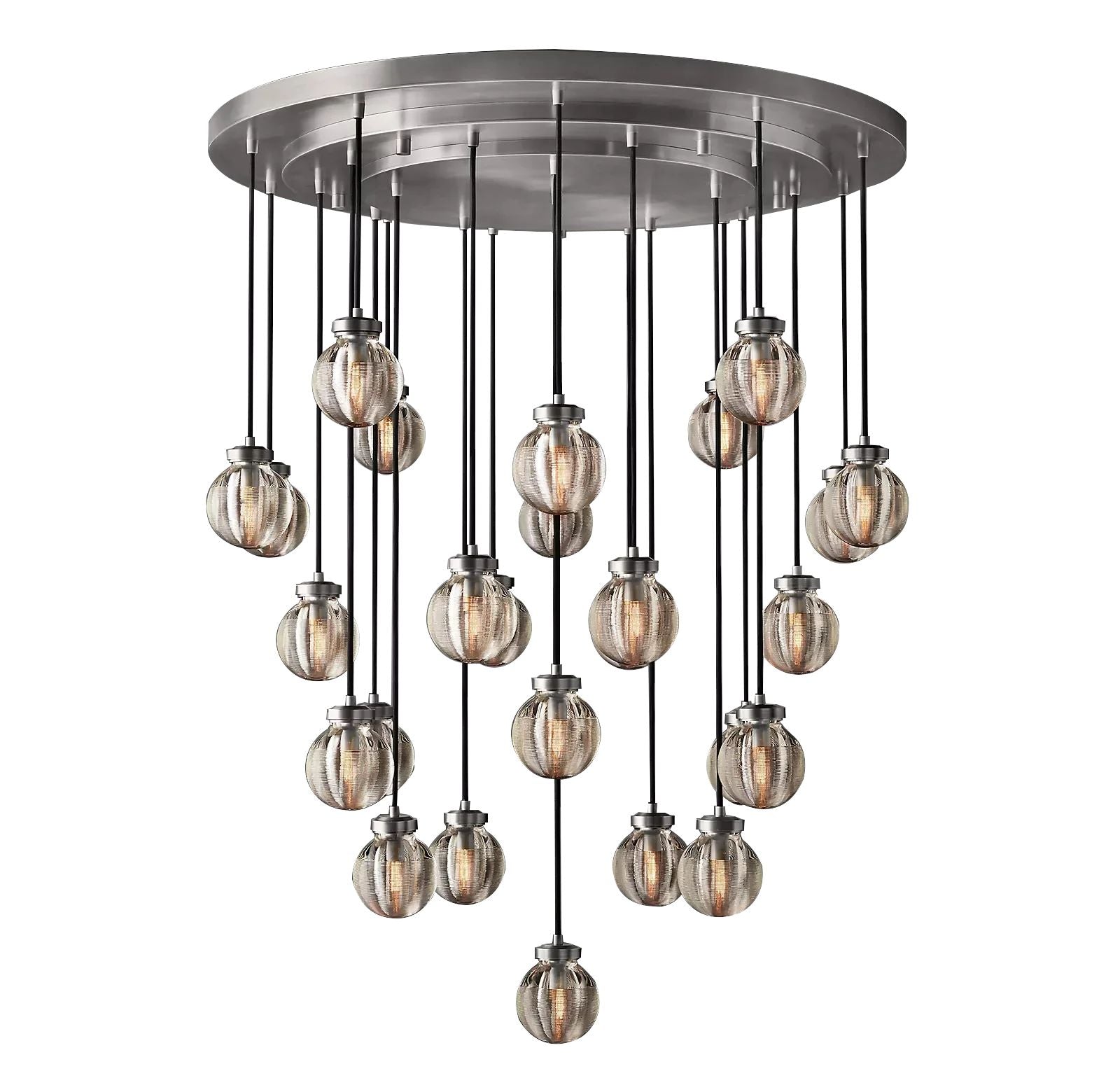 Pearl Round  Living Room Chandelier 38"
