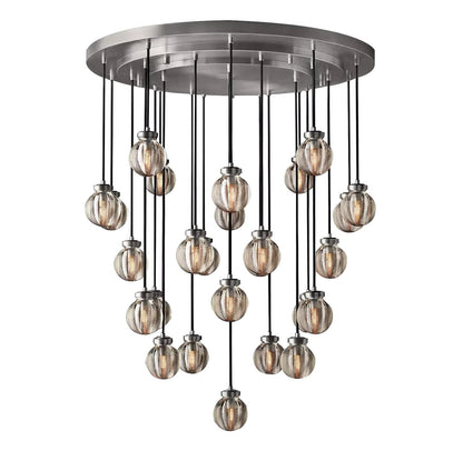 Pearl Round  Living Room Chandelier 38"