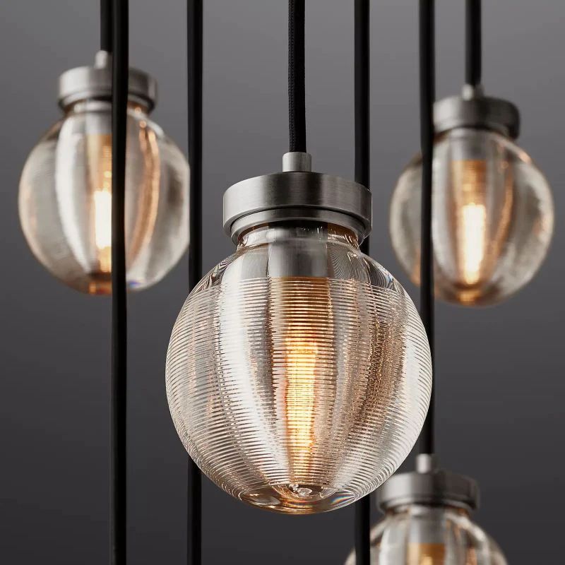 Pearl Round Chandelier 48" For Living Room