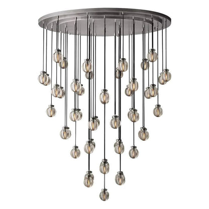 Pearl Round Chandelier 60" For Living Room