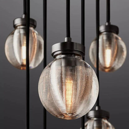 Pearl Round Chandelier 60" For Living Room
