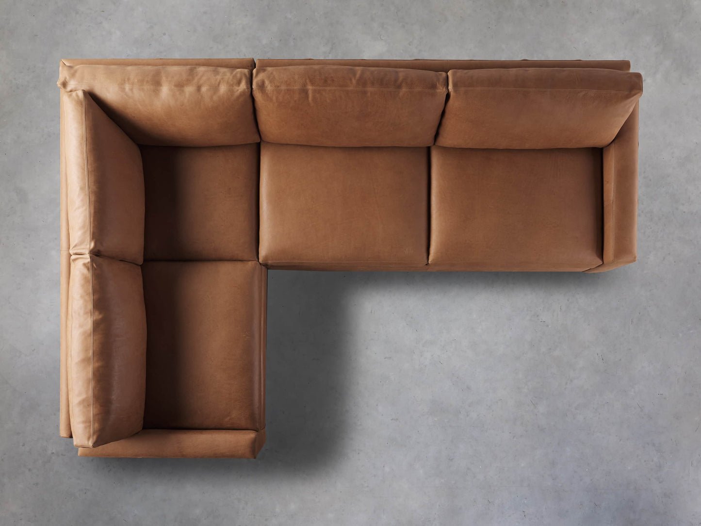 Remington Leather Two-Piece Sectional