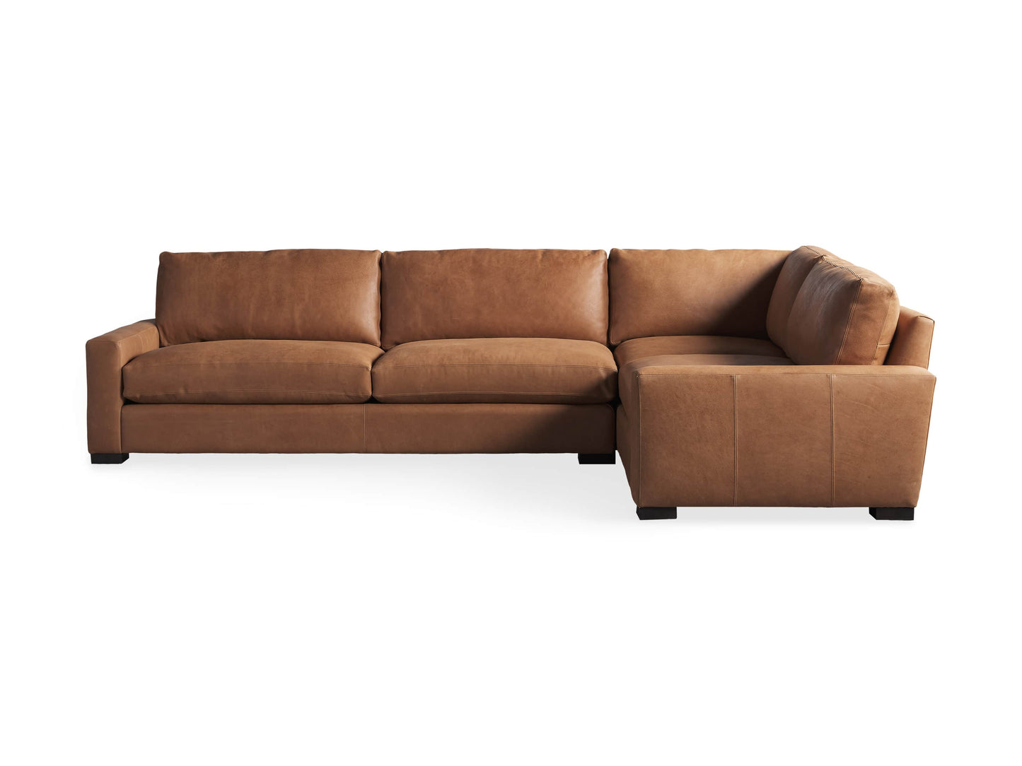 Remington Leather Two-Piece Sectional