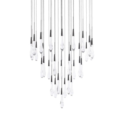 Waterdrop Round Chandelier