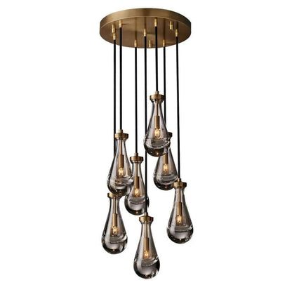 Raindrop Round Bed Room Chandelier 18"