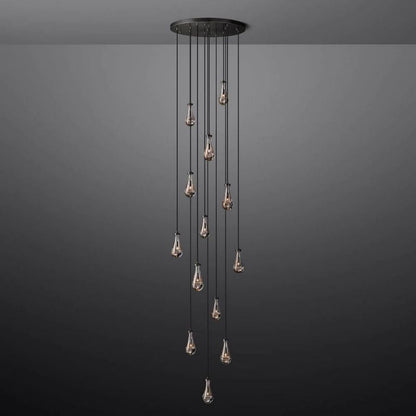 Raindrop Round Living Room Chandelier 36"