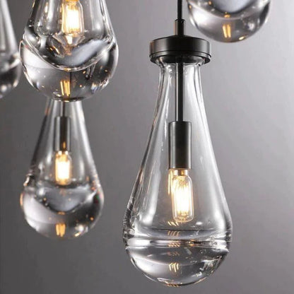 Raindrop Round Living Room Chandelier 36"