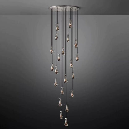 Raindrop Round Living Room Chandelier 47"