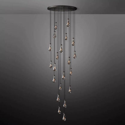 Raindrop Round Living Room Chandelier 47"