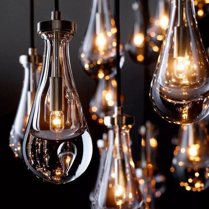 Raindrop Round Living Room Chandelier 47"