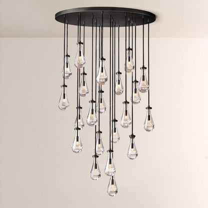 Raindrop Round Living Room Chandelier 47"