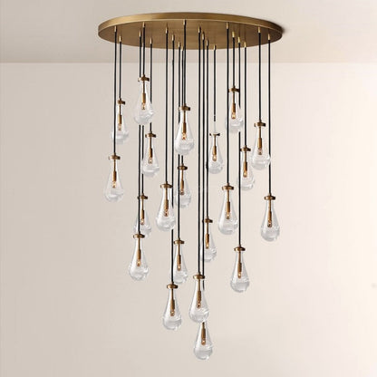 Raindrop Round Living Room Chandelier 47"