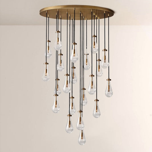 Raindrop Round Living Room Chandelier 47"