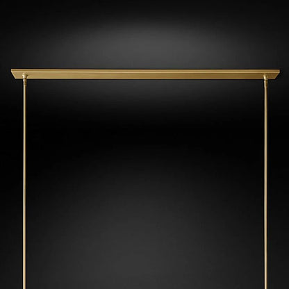 Ravella Blown Glass Linear Dining Room Chandelier 59"