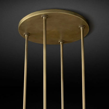 Ravella Blown Glass Round Living Room Chandelier 36"