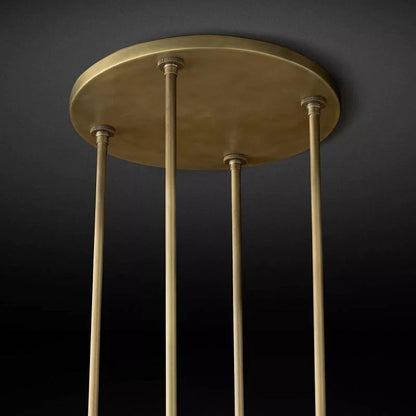 Ravella Blown Glass Round Living Room Chandelier 48"