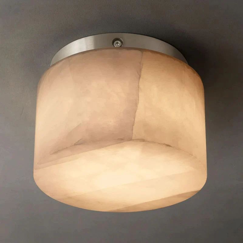 Riveage Calcite Round Flushmount 6"10"14"