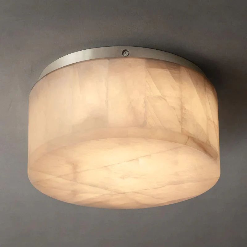Riveage Calcite Round Flushmount 6"10"14"