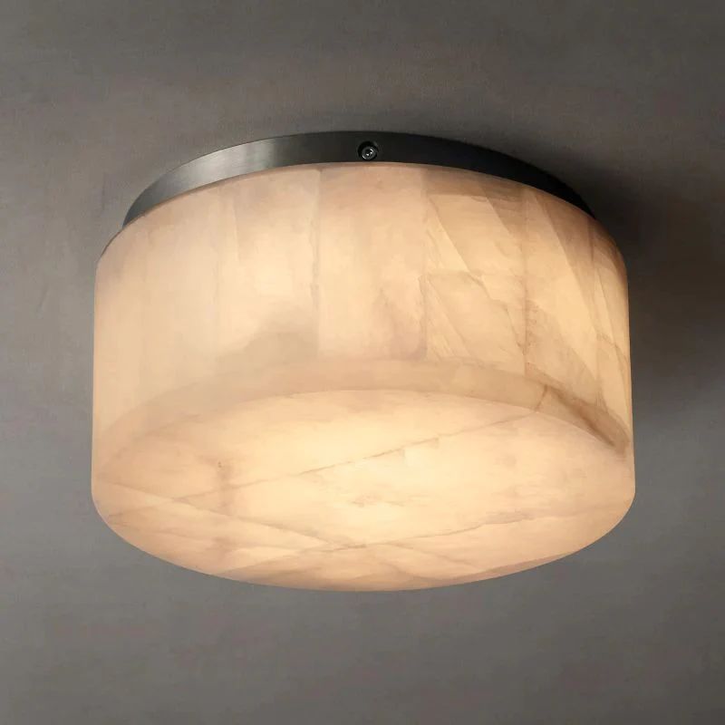 Riveage Calcite Round Flushmount 6"10"14"