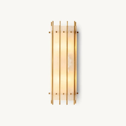 Sanma Alabaster Grand Rectangular Sconce