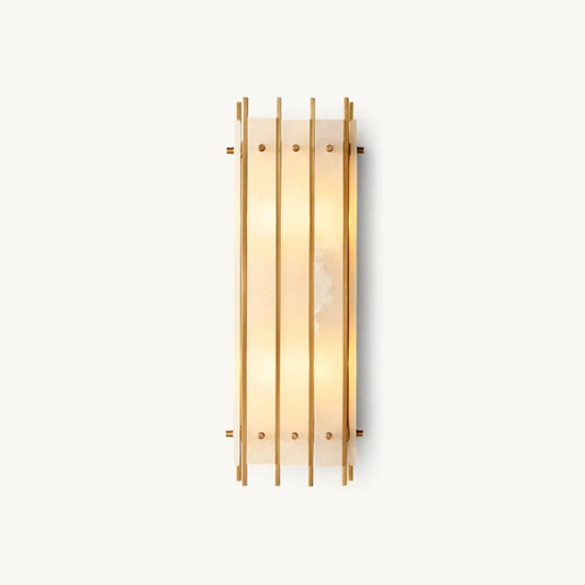Sanma Alabaster Grand Rectangular Sconce