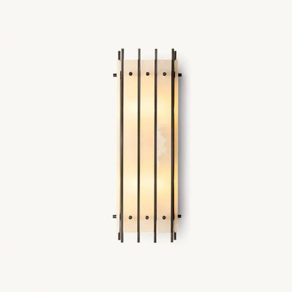 Sanma Alabaster Grand Rectangular Sconce