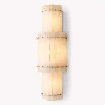 Sanma Alabaster Grand Round Sconce
