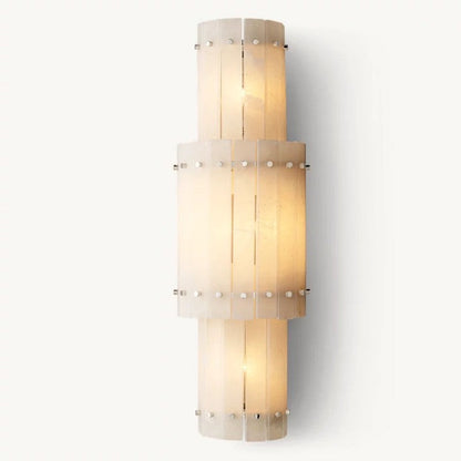 Sanma Alabaster Grand Round Sconce