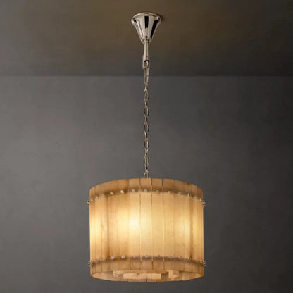 Sanma Alabaster Round Chandelier 22"